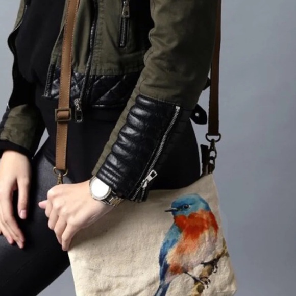 NWT Cott N Curls Bluebird Crossbody - Picture 3 of 16